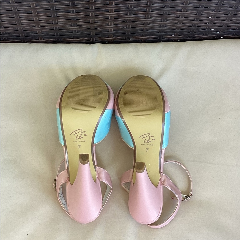 Rare Pinup Couture Pastel Heels - Picture 6 of 6